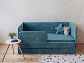 Диван-кровать Happy (бирюзовый) в Шарыпово - sharypovo.mebel-nsk.ru | фото