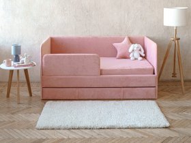 Диван-кровать Happy (коралловый) в Шарыпово - sharypovo.mebel-nsk.ru | фото