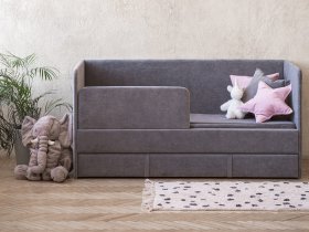 Диван-кровать Happy (темно-серый) в Шарыпово - sharypovo.mebel-nsk.ru | фото