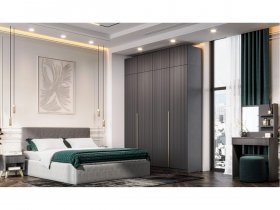 Гардеробная Эккервуд (графит) в Шарыпово - sharypovo.mebel-nsk.ru | фото