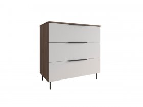 Комод 900 Роза (орех франклин карамельный/бежевый скин) в Шарыпово - sharypovo.mebel-nsk.ru | фото