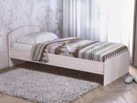 Кровать односпальная 80 с низкой спинкой (ясень шимо светлый) в Шарыпово - sharypovo.mebel-nsk.ru | фото