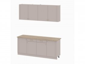 Кухонный гарнитур 2,0м Одетта (меланж/дуб сонома) в Шарыпово - sharypovo.mebel-nsk.ru | фото