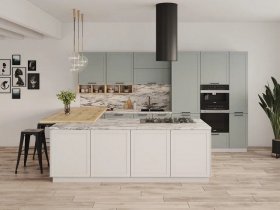 Модульная кухня Перо 3,4м (оазис) в Шарыпово - sharypovo.mebel-nsk.ru | фото