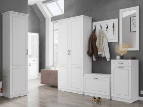 Модульная прихожая Апполия прихожая (белый/белый дуб) в Шарыпово - sharypovo.mebel-nsk.ru | фото