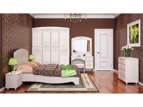 Модульная спальня Каролина в Шарыпово - sharypovo.mebel-nsk.ru | фото