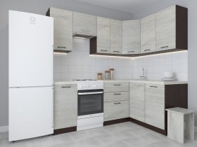 Модульная угловая кухня 1,4м*2,1м Лада (пикард) в Шарыпово - sharypovo.mebel-nsk.ru | фото