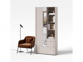 Вешалка с зеркалом ВШ1 Одетта (дуб эндгрей/меланж) в Шарыпово - sharypovo.mebel-nsk.ru | фото